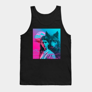 Girl and Wolf Tank Top